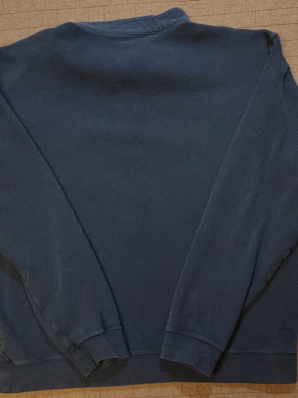 Peter Millar Mens XL Navy Blue Quarter Zip Fleece Sweatshirt Pullover Korea - Picture 2 of 6